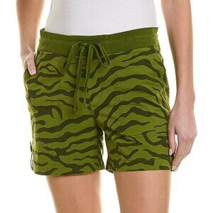 XCVI Wearables Bernie Printed Shorts SMALL Green Animal Print NEW